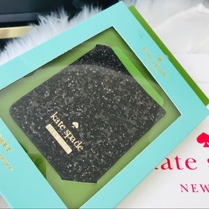 Glitter sticker black tech accessories kate spade